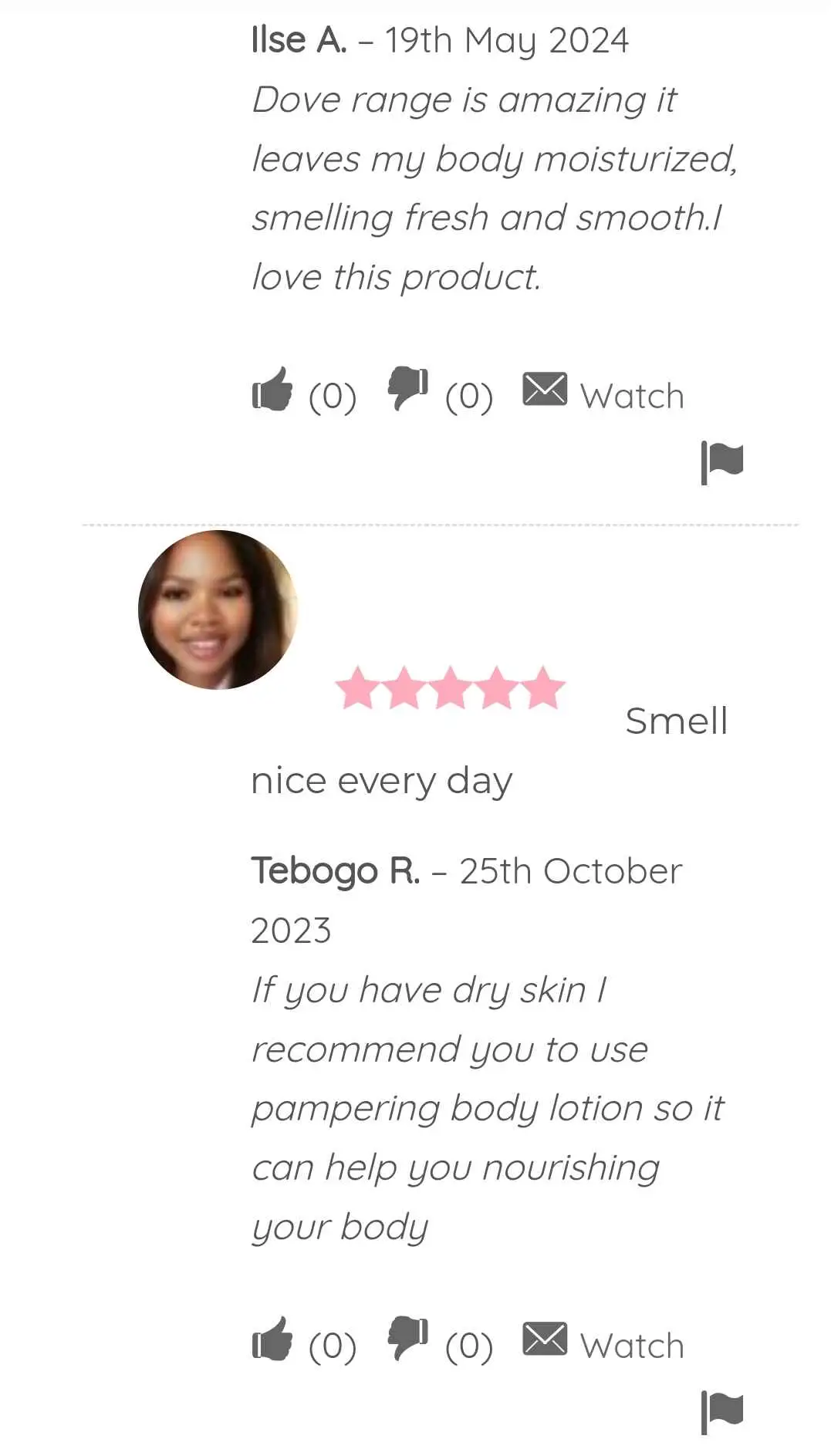 Dove Nourishing body lotion reviews